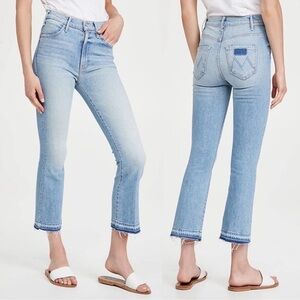 MOTHER Light Blue Ankle & Cropped Jeans